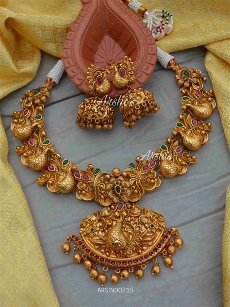 Unique Designer Peacock Bridal Necklace Arshis Buy Traditional And