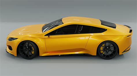 ArtStation - Generic 2 door electric Sports Car | Resources