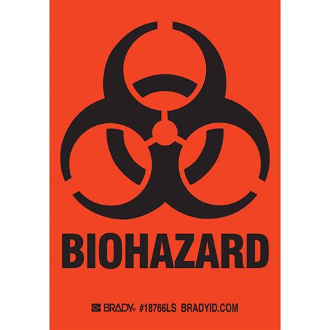 Printable Biohazard Label