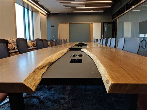 Live Edge Conference Table Custom Made To Order Pick Size Wood