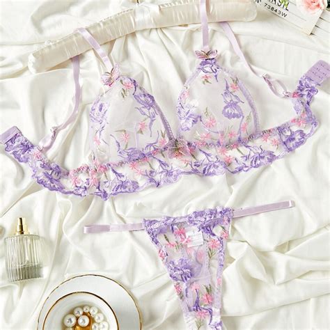 Women S Sexy Lingerie Lace Babydoll Bra Thong Set Sleepwear Underwear Nightwear EBay