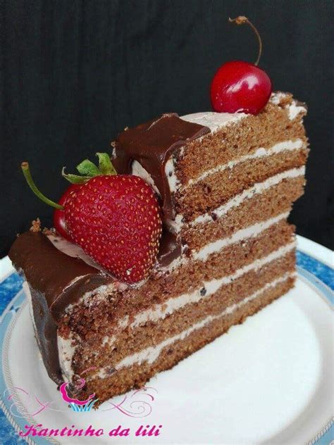 Kantinho Da Lili Naked Cake De Chocolate E Frutos Vermelhos