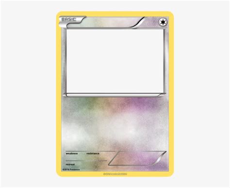 Blank Pokemon Card Printable Template