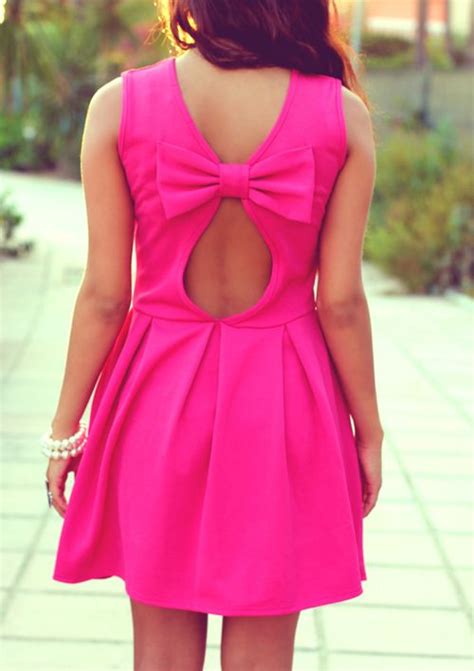 Hot Pink Fashion Style Cute Dresses