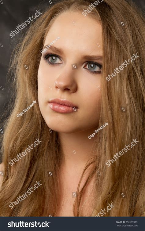 Portrait Brunette Passionate Sexy Girl Studio Stock Photo Shutterstock
