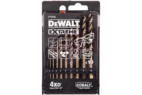 Набор сверл по металлу EX HSS-CO, 10 шт. DEWALT DT5935 - выгодная цена ...