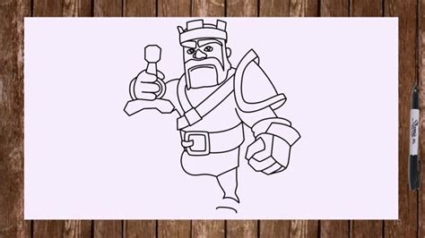 Clash Of Clans Barbarian King Coloring Page