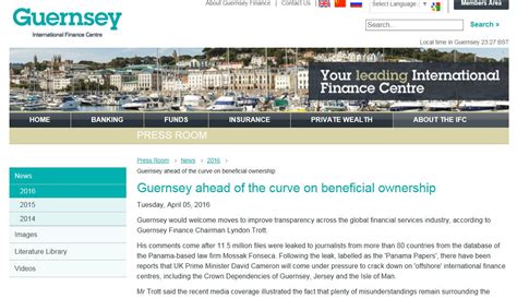 guernsey finance  issued  statement post panama papersfinance