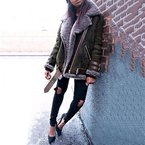 Женские замшевые куртки из искусственного меха, Осень-зима, толстые ...