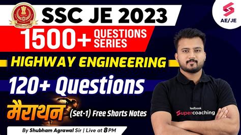 Ssc Je Civil Engineering Highway Engineering Civil Engineering