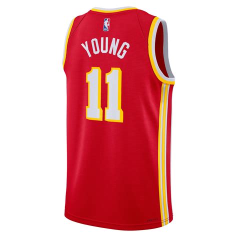 Atlanta Hawks Nike Icon Swingman Jersey Red Trae Young Youth Rebel Sport
