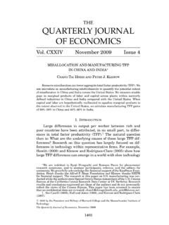 THE QUARTERLY JOURNAL OF ECONOMICS / the-quarterly-journal-of-economics ...