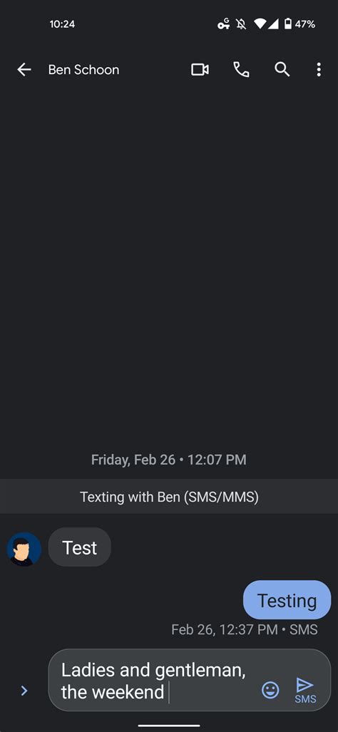 how to change google messages font size