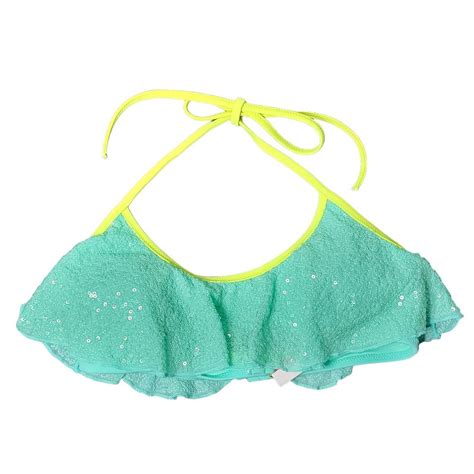 Victoria S Secret Sequin Swimsuit Bikini Top Women S Depop