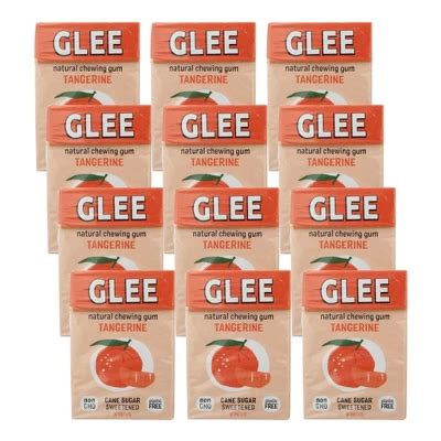 Glee Gum Tangerine Natural Chewing Gum Case Of Pc Target