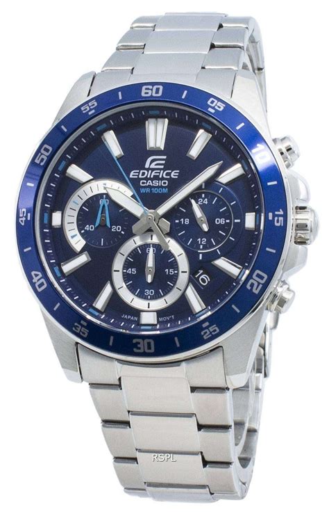 Casio Edifice EFV 570D 2AV EFV570D 2AV Reloj cronógrafo de cuarzo para