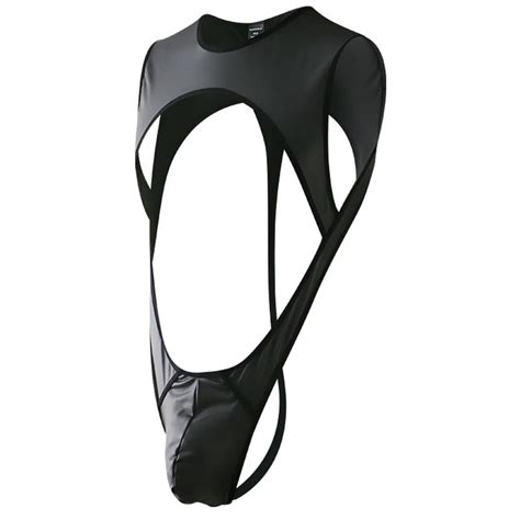 Men S Jockstrap G String Sexy Bodysuit Bulge Pouch Jumpsuit Leotard Lingerie Pajamas Enhance T