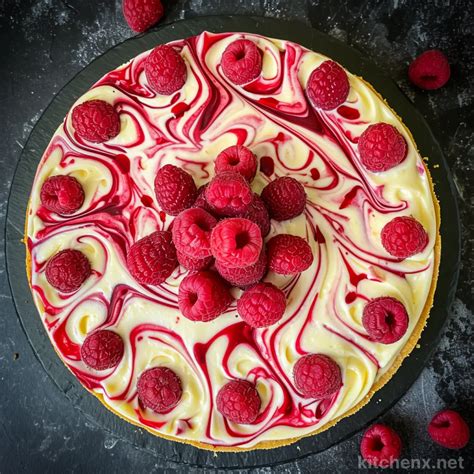 Raspberry Ripple Cheesecake Recipe Kitchenx