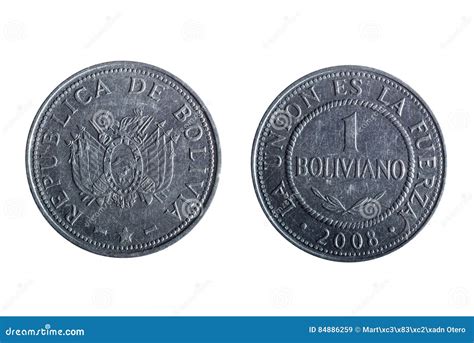 Moneda boliviana del Peso imagen de archivo. Imagen de divisa - 84886259