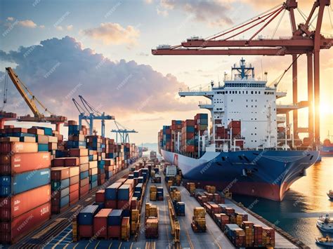 Premium AI Image | Navigating Global Trade Logistics and Transportation