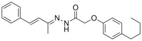 2 4 BUTYLPHENOXY N 1 METHYL 3 PHENYL 2 PROPENYLIDENE ACETOHYDRAZIDE