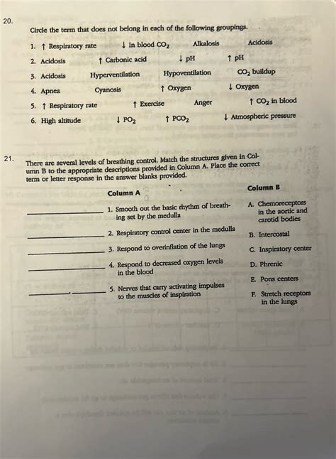 Solved Circle The Term That Does Not Belong In Each Of The