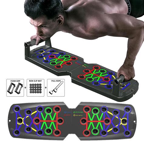 Folding Push Up Board Support Muscle Exercise Multifunctional Table