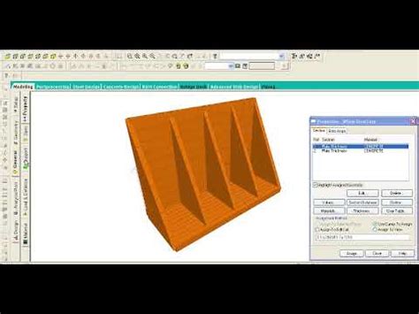 ANALYSIS OF COUNTERFORT RETAINING WALL USING STAAD PRO YouTube