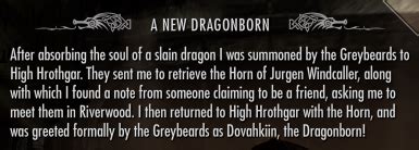 Alternate Start - A New Dragonborn Extension - Alternate Start - A New Dragonborn Extension at Skyrim Special Edition ...