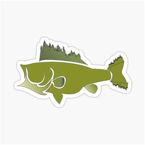 Largemouth Bass Sticker For Sale By Tadeoohh Redbubble