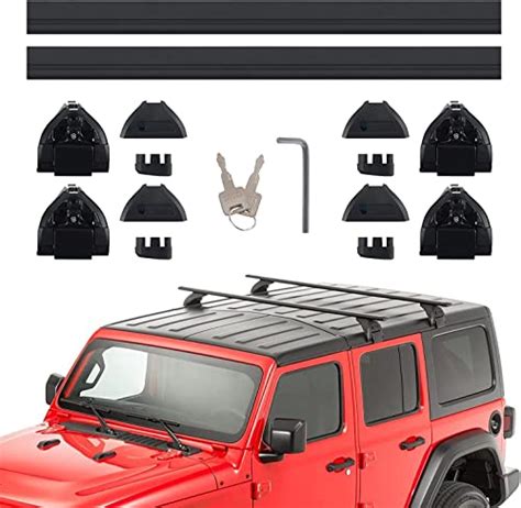 Al X Barres Transversales De Toit Compatibles Avec Jeep Wrangler Jk Jl