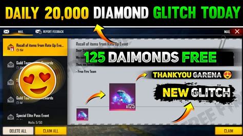 FREE FIRE DIAMOND GLITCH FREE FIRE NEW GLITCH FF NEW GLITCH TODAY