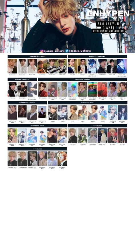 Jake Template Photocard Photo Card Template Jake