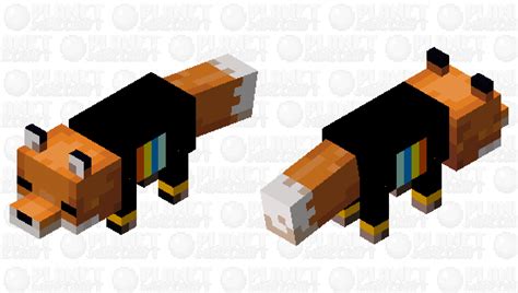 fundy sleeping fox minecraft mob skin