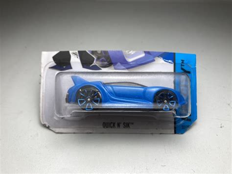 Quick N Sik Azul Hot Wheels Miniatura Na Escala Em