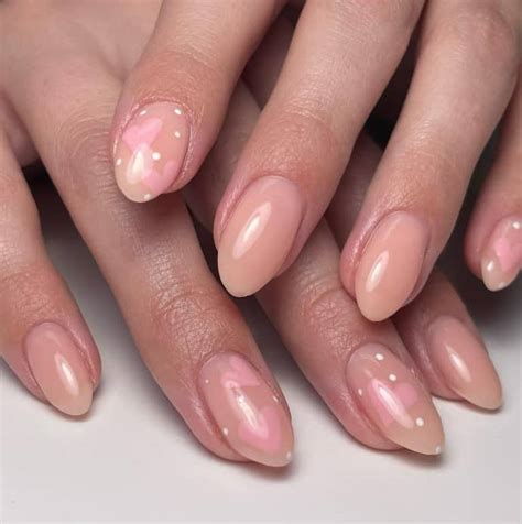 Chic And Timeless Nude Almond Nail Designs