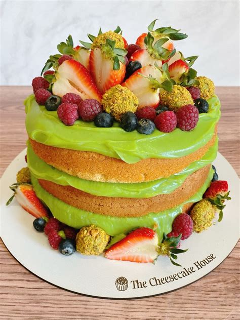 Pistacho Naked Cake The Cheesecakehouse