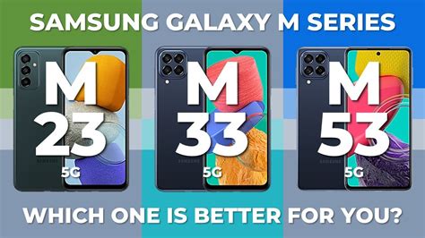 Samsung M23 5g Vs M33 5g Vs M53 5g Samsung Galaxy M Series Specs Comparison Release 2022