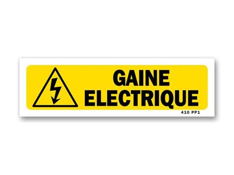 Panneau Indication Gaine électrique Contact Sbe Direct