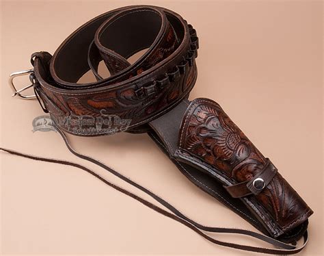 44 45 Cal Hand Tooled Western Gun Belt 44 Gb1 Mission Del Rey Southwest