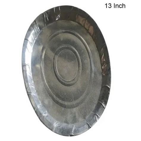 Inch Silver Foil Paper Plate At Rs Pack Silver Foil Paper