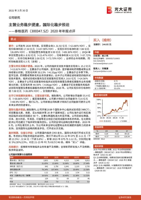 2020年年报点评：主营业务稳步提速，国际化稳步推进