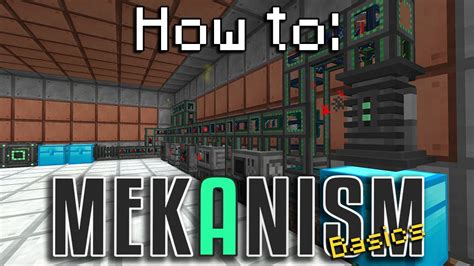 How To Mekanism The Basics Minecraft Youtube