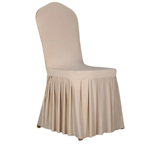 Pleated Skirt Stretch Chair Cover Spandex Party Skirting Chair Covers