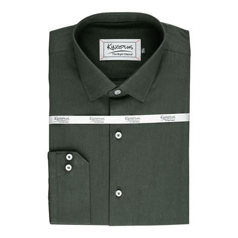 Purchase Pace Setters Men's Old Green Solid Shirt, PS-2195 Online at
