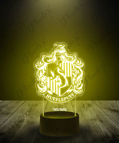 Lampka LED 3D Plexido Harry Potter Hogwart Hafflepuff Plexido Pl