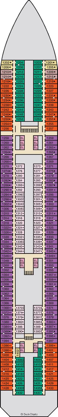 Carnival Radiance Deck Plans: Ship Layout, Staterooms & Map - Cruise Critic