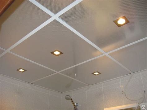 Потолок Армстронг влагостойкий AQUAPLAST Silver-Perfo 600х600х8 мм ...