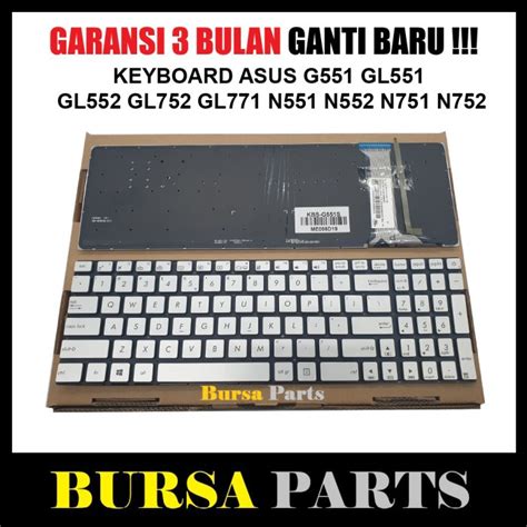 Jual Keyboard Asus Laptop G G J G Jk G Jm G Jw G Jx Silver