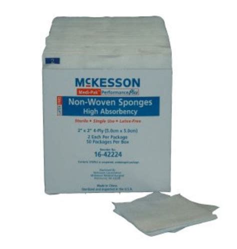 Mckesson Nonwoven Sponge Box Of 100 Expressmed
